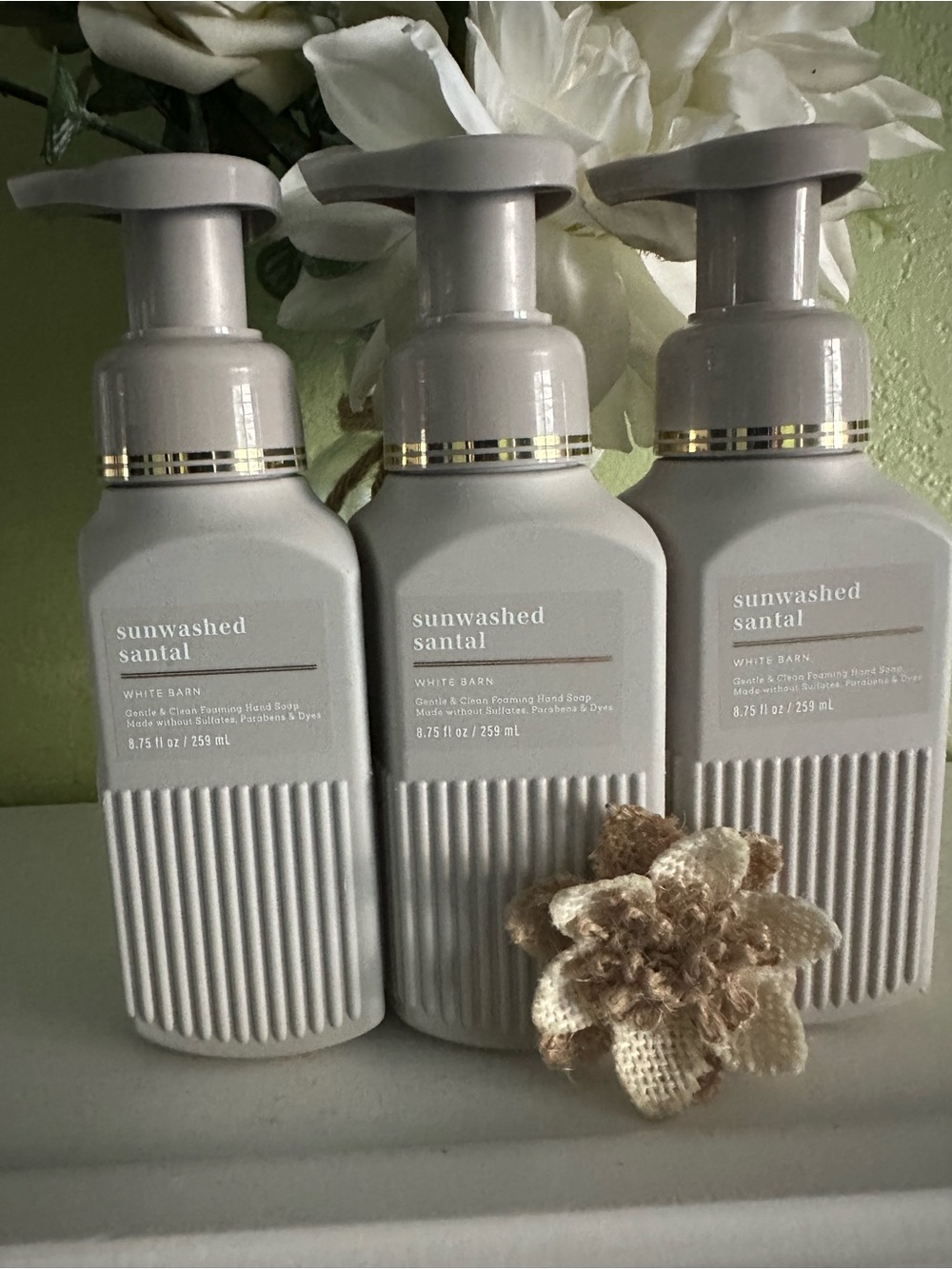 White Barn Sunwashed Santal Foaming Hand Soap - Cream Bottle